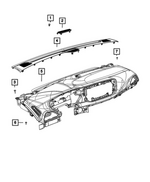 7TG341UEAA - : Instrument Upper Panel for Mopar Image