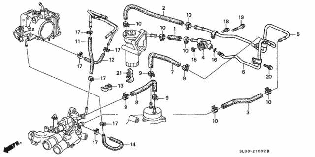 Oil Cooler Hose (2) for 2000 Acura NSX #0