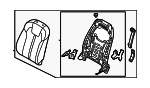 88300R0110KXA - Body: Seat Back Assembly for Kia Image
