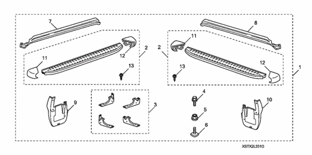 Running Board (2) for 2012 Acura MDX #0