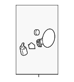 695103X000 - Body: Fuel Door for Hyundai: Elantra Image