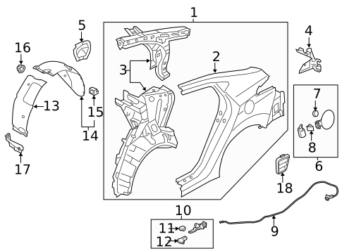 Trunk for 2012 Hyundai Elantra #0