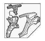 701003XA01 - : Quarter Panel Assembly for Hyundai Image