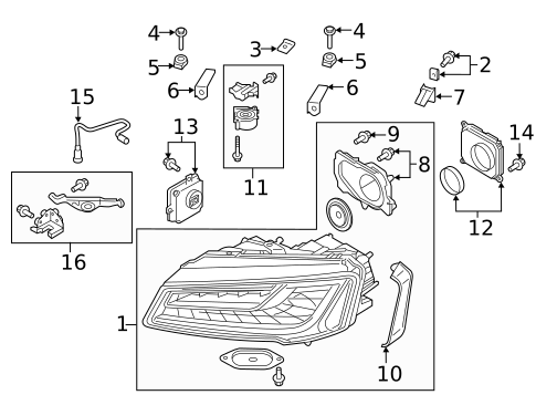 Headlamp Components for 2017 Audi S8 #0