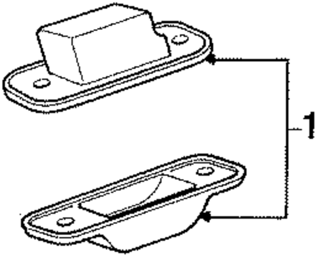 443943021A - Electrical: License Lamp for Audi Image