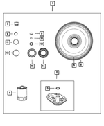 68010041AD - 65RFE; 6-Speed; Automatic Transmission: Transmission Seal Package for Mopar Image