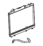 21512 - Belts &amp; Cooling: ACDelcoâ„¢ Radiator for Cadillac: CTS Image