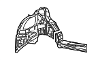 68087134AC - Body: Inner Wheelhouse for Chrysler: 300 | Dodge: Challenger, Charger Image