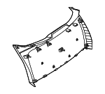 25474032009051 - Body: Lower Gate Trim for Mercedes-Benz: GLC 300, GLC 350e, GLC 43 AMG&amp;reg;, GLC 63 AMG&amp;reg; S E Performance Image image