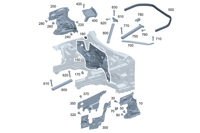 8898 - Roof: Hexalobular Screw for Mercedes-Benz: 350SD, G500, G550, G63 4x4 Squared AMG, G63 AMG, Maybach S580, Maybach S680, S500, S580, S580e, S63 AMG E Performance Image image