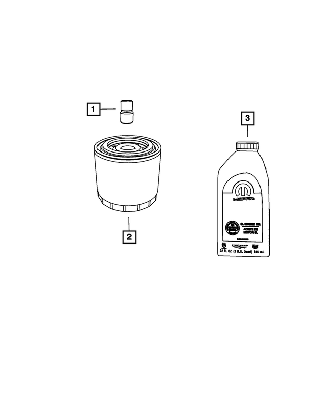 « 68523970GA – Engine : 0w40 Huile Moteur, Export pour Mopar Image »