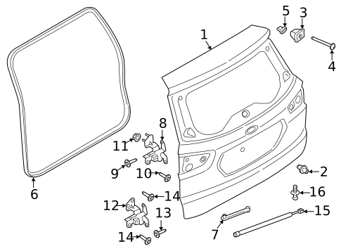Cargo Door for 2018 Ford EcoSport #1