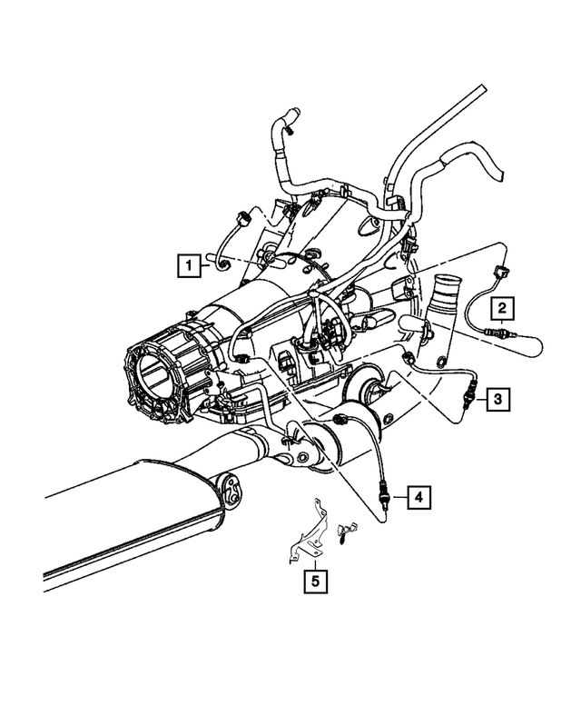 « 68330534AA – Electrical : Sonde D`oxygène Support pour Mopar Image »