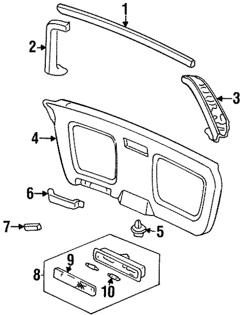 Interior Trim for 1995 Honda Odyssey #0