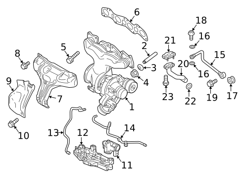Turbocharger & Components for 2007 Volvo V50 #8