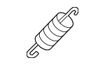 1K0881095 - Body: Tension Spring for Volkswagen: Eos, Golf, Golf R, GTI, R32, Rabbit Image