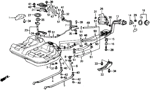 Fuel Tank for 1991 Honda Prelude #0