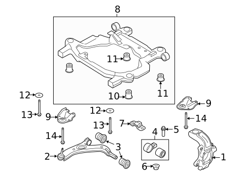Front Suspension for 2013 Ford Flex #1