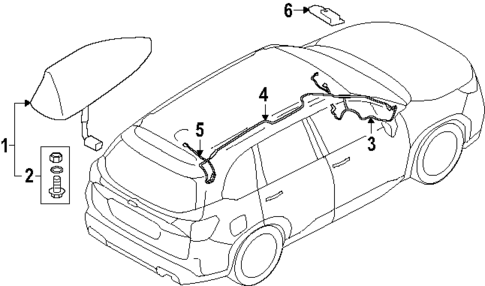 Antenna & Radio for 2025 Subaru Forester #1
