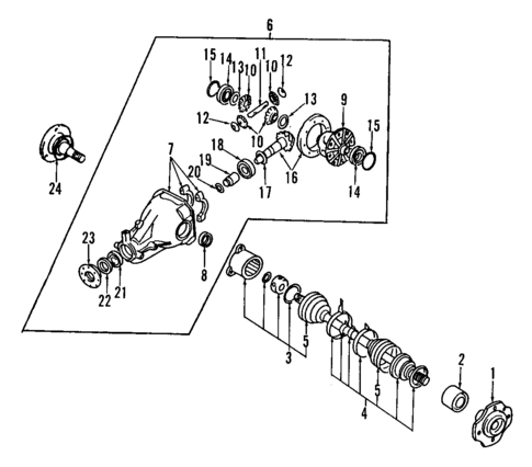 Axle Components for 1994 Mitsubishi Expo #0