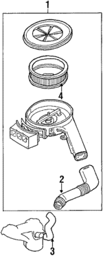 FE8513320B - Engine: Air Cleaner Assembly for Mazda: B2000 Image