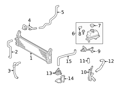 Inverter Cooling Components for 2013 Lexus GS450h #0
