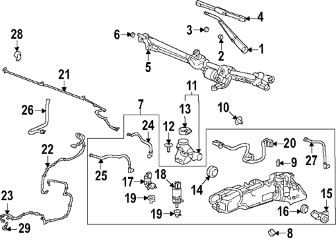 Wiper & Washer Components for 2025 GMC Hummer EV SUV #0