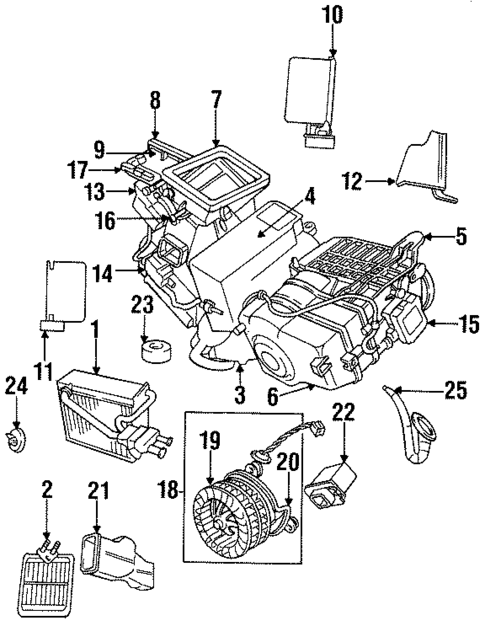 Evaporator & Heater Components for 1994 Chrysler Concorde #0