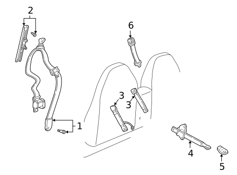 Seat Belt for 2003 Mazda B3000 #2