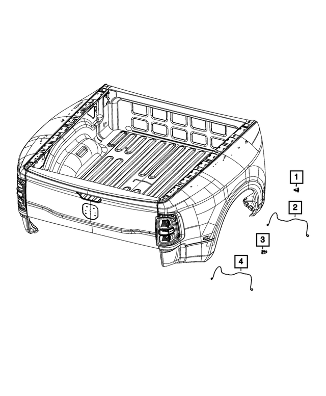 68365261AB - Electrical: Fender Lamp Wiring, Right &amp; Left for Mopar Image