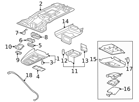 Overhead Console for 2019 Buick Encore #6