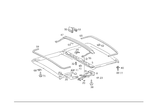 1247800035 - Electric Sliding/Lifting Roof: Cross Bridge for Mercedes-Benz: 190, 190D, 190E, 200, 200D, 300CE, 300D, 300E, 300SD, 300SE, 300SEL, 300TD, 300TE, 400E, 400SE, 400SEL, 500E, 500SEC, 500SEL, 560SEC, 560SEL, 600SEL, G55 AMG, G550, G550 4x4, G63 AMG, G65 AMG, S420 Image
