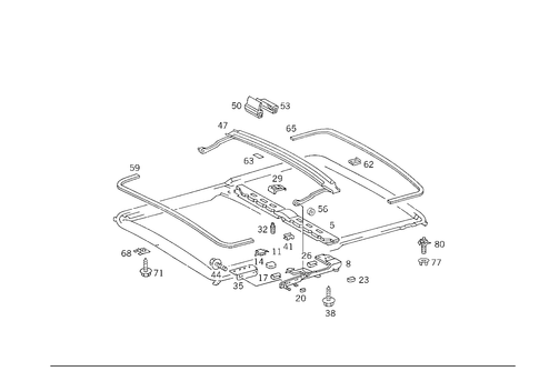 Sliding/Lifting Roof Transport Bridge for 1993 Mercedes-Benz 300CE #0