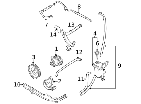 Pump & Hoses for 2004 Audi A6 #0