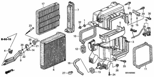 A/C Cooling Unit for 2008 Honda Pilot #0