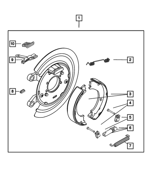 Parking Brake Lever and Cables for 2002 Dodge Ram 2500 #1