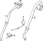PZ1Z7860045AB - : Outer Buckle for Ford Image