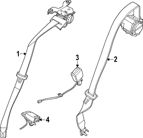 Seat Belt for 2025 Lincoln Nautilus #0