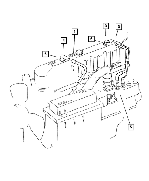 Crankcase Ventilation for 2001 Jeep Cherokee #0