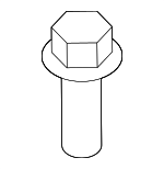 9YA690501 - Body: Cowl Grille Screw for Mazda Image