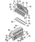 R8003549AA - Engine 6.7L Cummins (Diesel): Short Block Engine for Dodge: Ram 2500, Ram 3500 | Ram: 2500, 3500 Image
