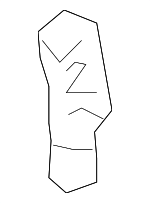 7L6121129 - Cooling System: Heater Hose Bracket for Volkswagen: Touareg Image