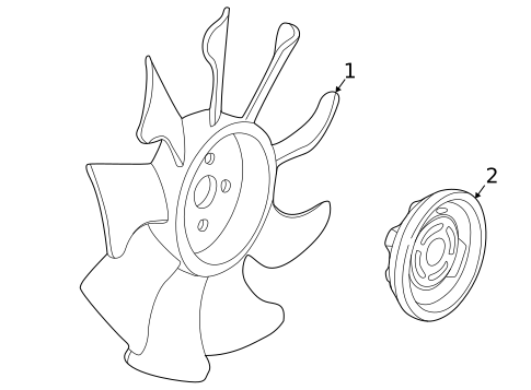 Cooling Fan for 2001 Ford Explorer Sport #0