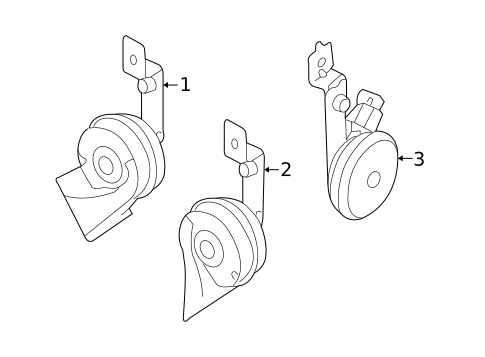 Horn for 2006 Kia Sedona #0