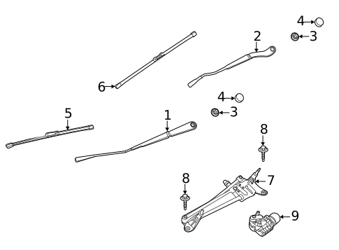 Wiper Components for 2023 Ford Escape #0