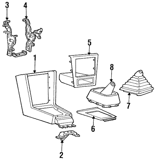 MB444580 - Body: Console for Mopar Image