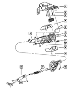 55351456AD - : Intermediate Shaft, Lower for Mopar Image