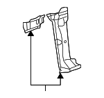 1J9809204 - Body: Outer Reinforced for Volkswagen: Golf, Jetta Image