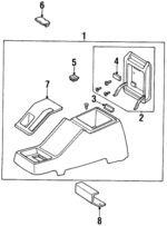 8970981130 - Body: Console Assembly for Honda: Passport Image