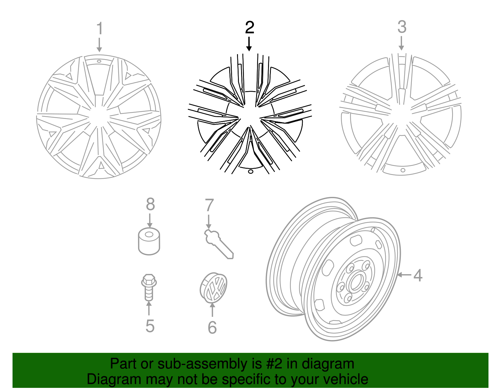 2018-2020 Volkswagen Atlas OEM NEW 18-19 Volkswagen Atlas 20